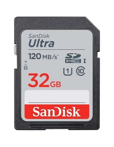 Sandisk - Carte Ultra SDHC 32 Go UHS-I Classe 10 120 Mo/s