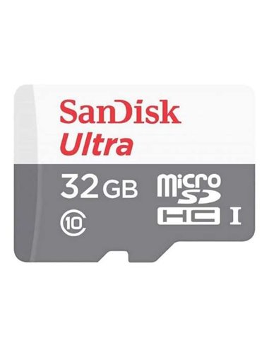 Sandisk - Carte Ultra Micro SDHC 32 Go UHS-I U1 Classe 10 100 Mo/s + Adaptateur SD