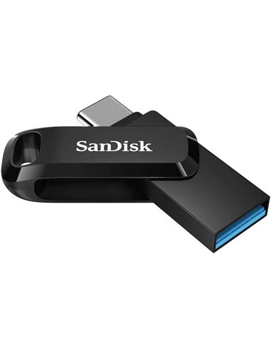 Sandisk - Ultra Dual Drive Go USB-C et USB-A Mémoire 256 Go - Lecture jusqu'à 150 Mo/s - Noir (Pendrive)