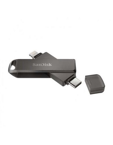 Sandisk - IXpand Luxe USB-C et mémoire Lightning 64 Go - Noir (Pendrive)