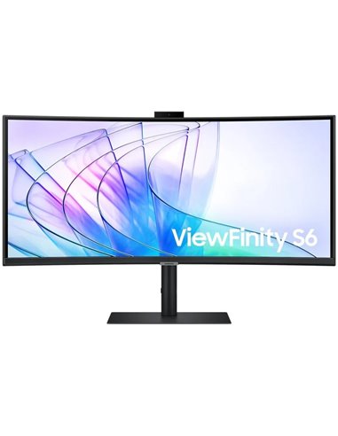 Samsung - Moniteur ViewFinity S65VC 34" LCD VA incurvé 1000R UltraWide WQHD 100Hz FreeSync - Webcam intégrée - Réponse 5 ms - An