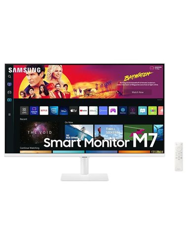 Samsung - Smart Monitor M7 32" LED 4K UltraHD HDR WiFi, Bluetooth - Réponse 4ms - Télécommande - Haut-parleurs intégrés - 16:9 -