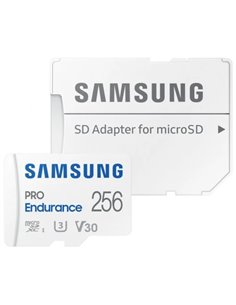 Samsung - Carte Micro SDXC Pro Endurance 256 Go UHS-I V30 Classe 10 avec adaptateur