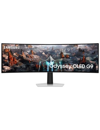 Samsung - Moniteur incurvé Odyssey G9 49" OLED Dual QHD 240 Hz FreeSync Premium Pro - Réponse 0,03 ms - 32:9 - USB, HDMI, Displa