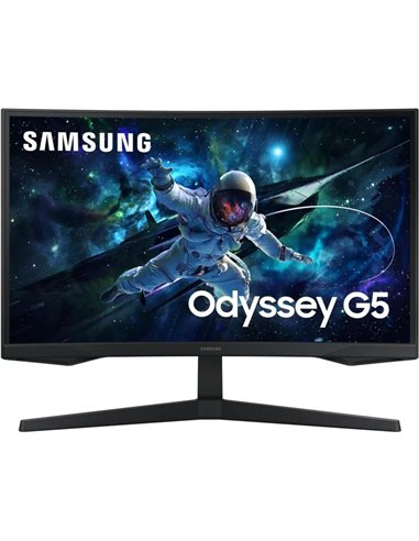 Samsung - Moniteur Odyssey G5 27" LED VA incurvé QHD 165 Hz FreeSync - Réponse 1 ms - Angle de vision 178º - HDMI, DisplayPort -