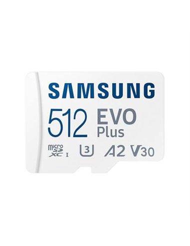 Samsung - Carte Micro SDXC EVO Plus 512 Go UHS-I U3 Classe 10 avec adaptateur