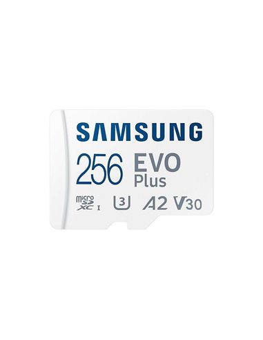 Samsung - Carte Micro SDXC EVO Plus 256 Go UHS-I U3 Classe 10 avec adaptateur