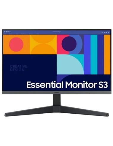 Samsung - Moniteur Essential S3 27" Full HD - LCD - IPS - 16:9 - 100 Hz - Angle de vision 178° - Couleur Noir