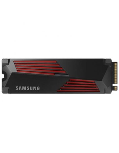 Samsung - Disque dur solide 990 Pro SSD 4 To PCIe 4.0 NVMe M.2 - Avec dissipateur thermique