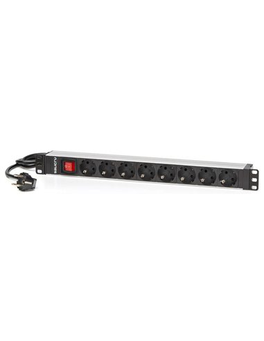 Salicru - Multiprise pour unité de distribution d'énergie SPS PDU - 8 prises de type Schuko - Couleur noire