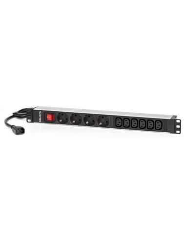 Salicru - Multiprise pour unité de distribution d'énergie SPS PDU - 4 prises Schuko et 6 prises IEC C13 - Couleur noire