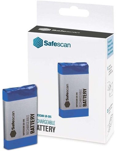 Safescan - Batterie rechargeable LB-205 - pour Safescan - 6165/6185 - Longue durée de vie - Rechargeable - Facile à installer