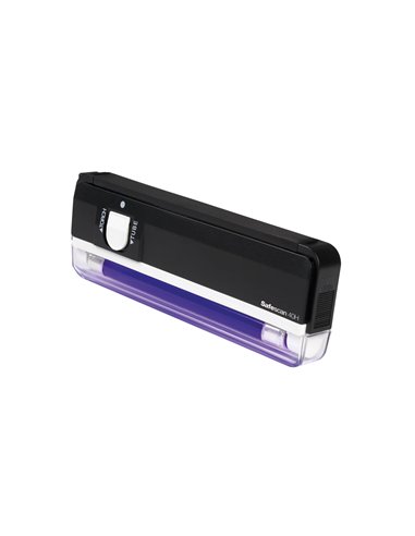 Safescan - Détecteur de faux billets portable 40H - Lampe ultraviolette 4W - Lampe de poche LED pour vérification visuelle