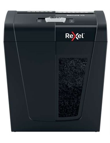 Rexel - Destructeur de papier manuel Secure X8 découpé en particules - Détruit jusqu'à 8 feuilles - 14L