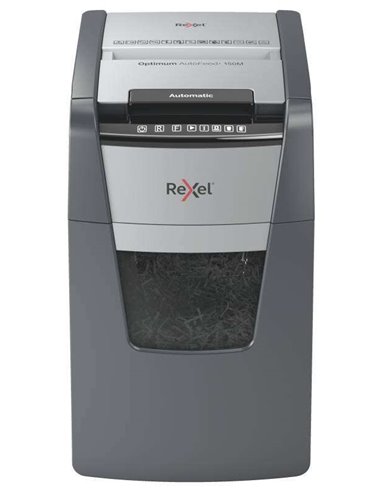 Rexel - Destructeur automatique à microcoupe Optimum Autofeed 150M - Alimentation automatique jusqu'à 150 feuilles A4 - Classifi