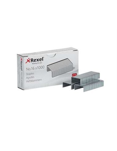 Rexel - Boite de 1000 Agrafes 24h/24 et 6j/7 - Jusqu'à 20 Feuilles - Acier Haute Qualité - Goupille 6 mm