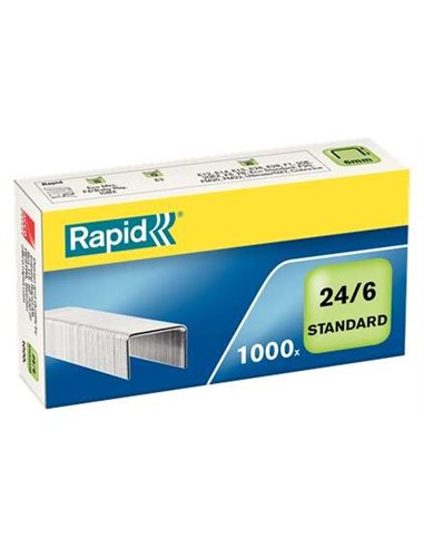 Rapid - Boîte de 1000 Agrafes Confort 24h/24 et 6j/7 - Agrafer jusqu'à 20 feuilles - Fil Flexible