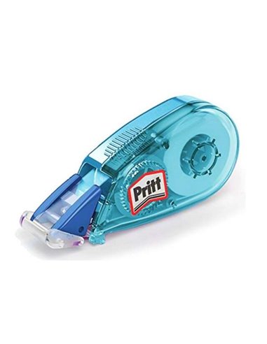 Pritt - Ruban Correcteur Micro Roller 5mm x 6m - Application Propre - Précis - Recyclable - Coloris Bleu, Vert et Rose