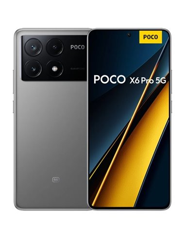 Poco - Smartphone X6 Pro 5G Écran AMOLED 6,67" 1,5K - 8 Go - 256 Go - Appareil photo principal 64MP - Batterie 5000 mAh - Prend 