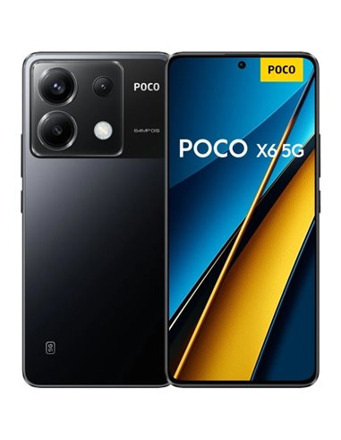 Poco - Smartphone X6 5G Écran AMOLED 6,67" 1,5K - 8 Go - 256 Go - Appareil photo principal 64MP - Batterie 5000 mAh - Prend en c