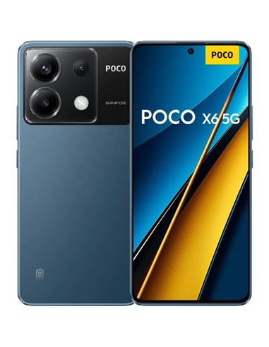 Poco - X6 5G Smartphone Écran AMOLED 6,67" 1,5K - 8 Go - 256 Go - Caméra principale 64MP - Batterie 5000mAh - Prend en charge la