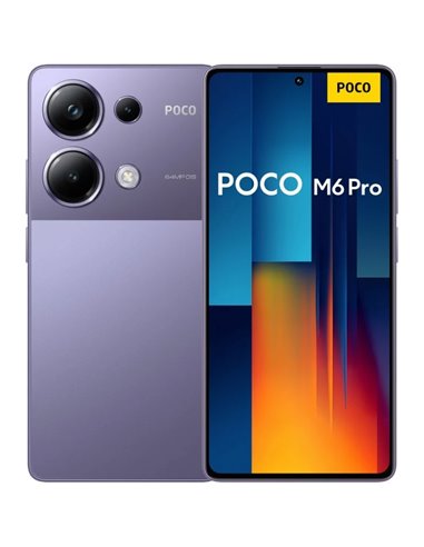 Poco - Smartphone M6 Pro Écran AMOLED 6,67" - 8 Go - 256 Go - Appareil photo principal 64MP - Batterie 5000 mAh - Prend en charg