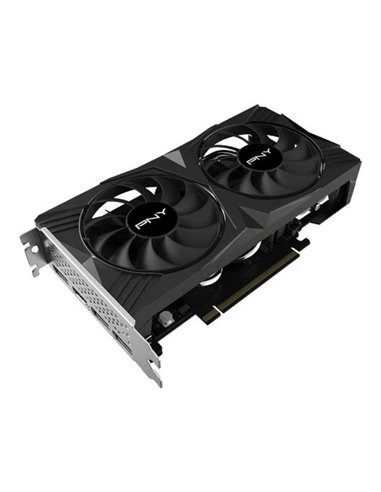 PNY - Carte graphique GeForce RTX 4060 Verto 8 Go GDDR6 NVIDIA double ventilateur - PCIe 4.0, HDMI, DisplayPort