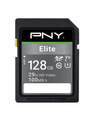 PNY - Carte Elite SDXC 128 Go U1 V10 Classe 10