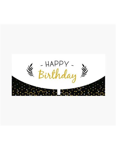 Pictura - Cartes d'argent - 21,3x9,6 cm - Format enveloppe horizontale - Idéal pour des cadeaux élégants - Thème anniversaire - 