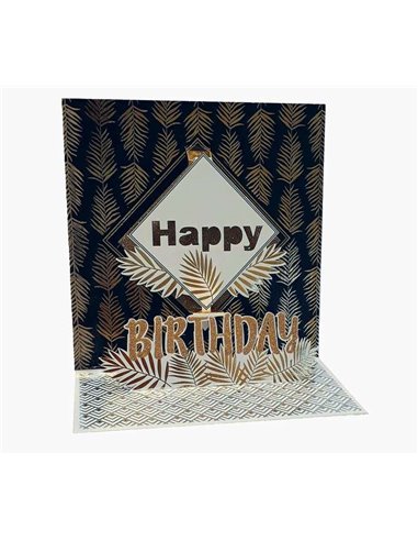 Pictura - Carte Pop-Up 3D - 16x16 cm - Thème Anniversaire - Emballée individuellement sous cellophane - Enveloppe blanche inclus