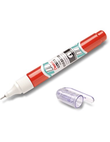 Pentel - Stylo Correcteur 7ml - Séchage Rapide - Embout Valve Métal - Corps Rouge