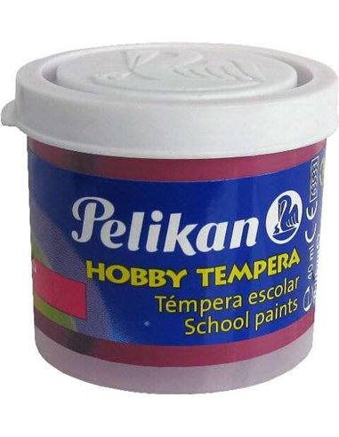 Pelikan - Bouteille de tempera scolaire 40 ml - Facile à utiliser - Idéal pour les activités scolaires - Couleur Magenta