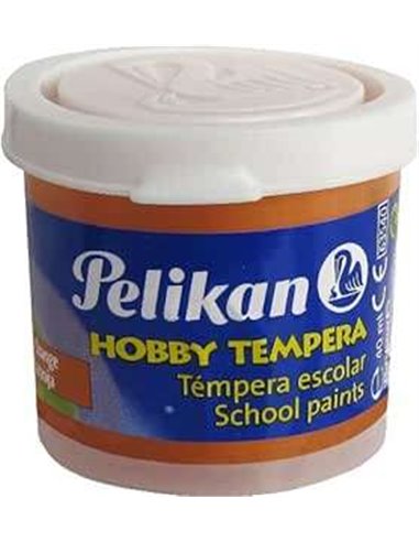 Pelikan - Bouteille Tempera Scolaire 40 ml - Facile à laver - Idéal pour les activités scolaires - Couleur Orange