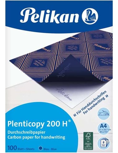 Pelikan - Paquet de 100 Papier Calque Plenticopy 200H - Haute Qualité - Idéal pour des Copies Propres - Résistant et Durable - C