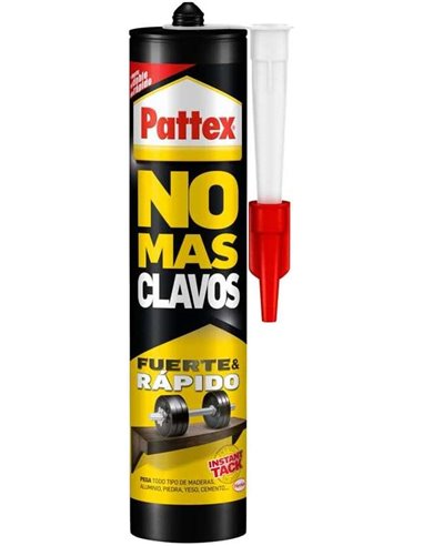 Pattex - Cartouche No More Nails 370gr - Adhésif de Montage Extra Fort - Élimine le besoin de clous et de vis - Idéal pour les t