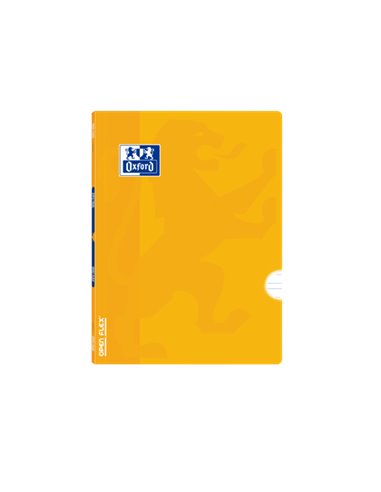 Oxford - Carnet agrafé School Classic Openflex A5+ - Couverture en plastique robuste - Ligne directrice 3,5 avec marge - 48 feui