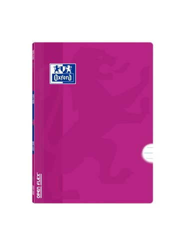 Oxford - Carnet agrafé School Classic Openflex A4 - Couverture plastique robuste - 1 ligne avec marge - 48 feuilles de papier li