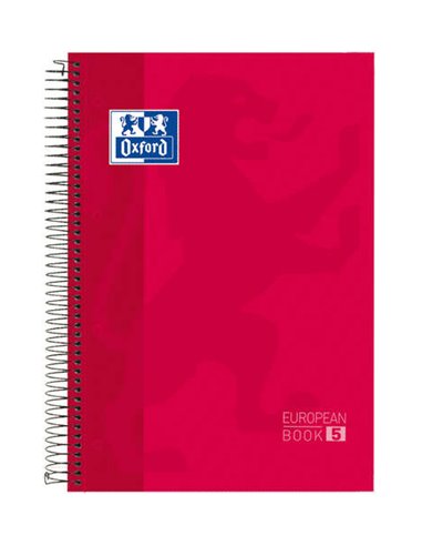 Oxford - School Classic A4+ Europeanbook - Couverture Extra Rigide - 50% Feuilles Gratuites - 5x5 - 120 Feuilles