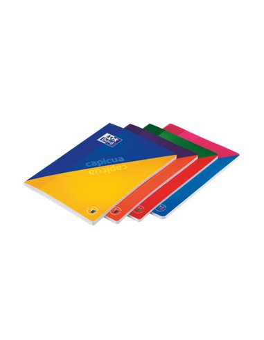 Oxford - School Cap I Cua A4 - Couverture souple - Carnet agrafé réversible - 4x4 60 Feuilles - Couverture Bic - odeur - Couleur