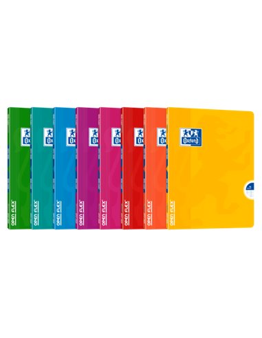 Oxford - Carnet Agrafé Openflex A5+ Couverture Plastique SeYes - - Couverture Plastique Résistante - Format A5+ - Feuilles Quadr