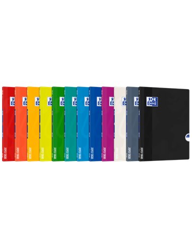 Oxford - Cahier agrafé Openflex A4+ Couverture Plastique SeYes - - Couverture Plastique Résistante - Format A4+ - Feuilles avec 