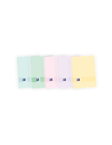 Oxford - Live & Go Europeanbook A4+ - Couverture plastique - 8 couleurs pastel - 160 feuilles - Organisation et style en un seul