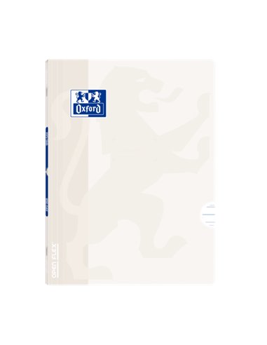 Oxford - Carnet agrafé Openflex A4 - Couverture en plastique robuste - Agrafé pour plus de durabilité - Ligne directrice 3,5 ave