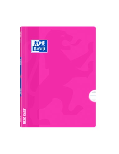 Oxford - Carnet agrafé Openflex A4 - Couverture en plastique résistant - Agrafé pour une plus grande durabilité - Ligne directri