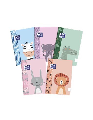 Oxford - Carnet agrafé pour enfants A5+ Couverture lisse et douce au toucher - Idéal pour les enfants - Format A5+ - Couverture 