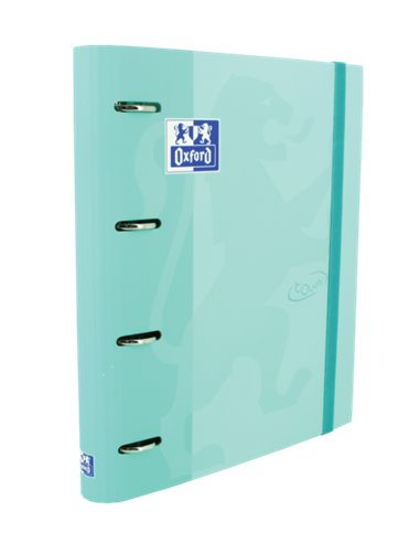 Oxford - Classeur à anneaux Europeanbinder Touch A4+ avec grille de remplacement 5x5 - Couverture extra rigide - Fermeture élast