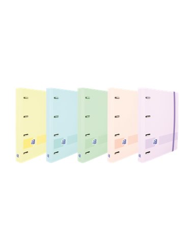 Oxford - Ebind Oxfl&G Notebook A5+ Couverture Pastel + R5 Pastel Dots - Papier de haute qualité - Taille A5+ - Couverture robust