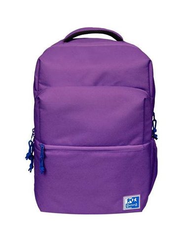 Oxford - Sac à dos scolaire B-Ready - Bretelles rembourrées et réglables - Taille 42x30x15cm - Couleur Lilas