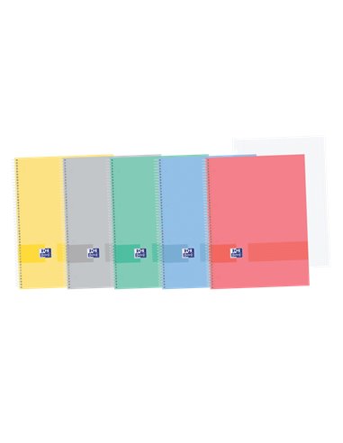 Oxford - & You Europeanbook A4+ Couverture Extra Rigide - Carnet de 100 Feuilles - Format A4+ - 5x5 avec 2 Marges