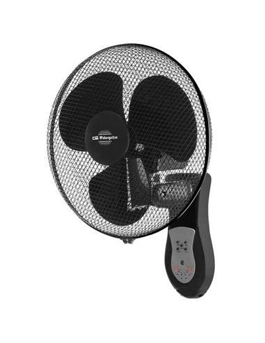 Orbegozo - Ventilateur mural silencieux WF 0243 avec télécommande - Puissant et polyvalent - 3 modes de ventilation et minuterie